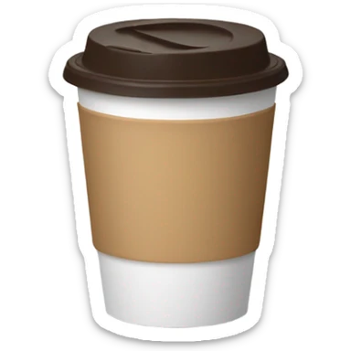 coffee to go cup sticker