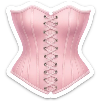 Pastel pink corset  sticker