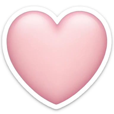 Light pink heart  sticker