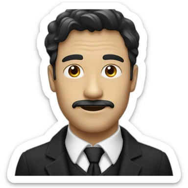 Homme blanc frappant un homme noir sticker