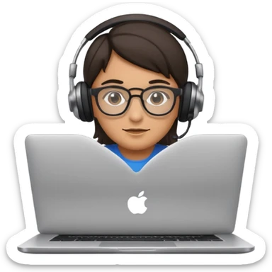 It's like a developer sitting in front of a laptop sticker