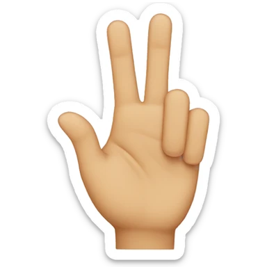 2 fingers sticker