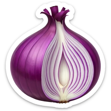 red onion, simple, clear, no text sticker