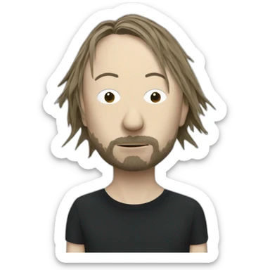 Thom Yorke Radiohead sticker