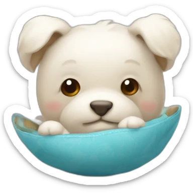 Doudou qui porte un baluchon sticker