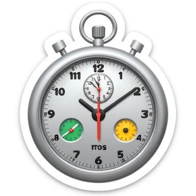 timer stop clock analogg sticker