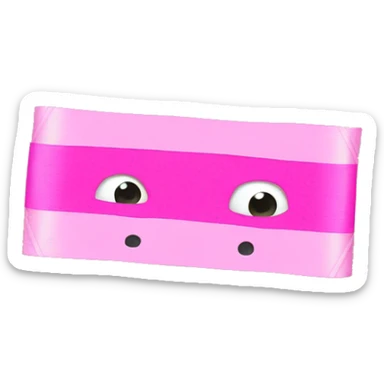 pink tape sticker