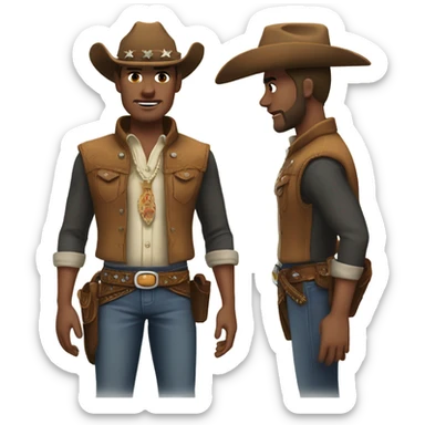 Turban cowboy sticker