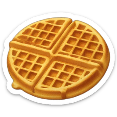 Waffle sticker