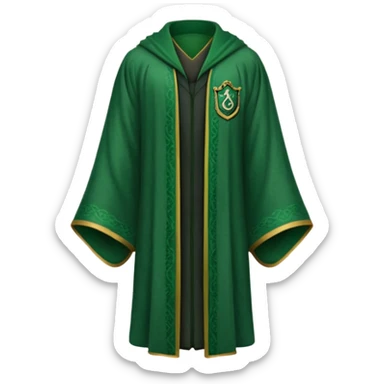 Hogwarts robe in slytherin farbe sticker