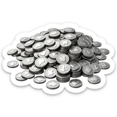 Plata en puntitos  sticker