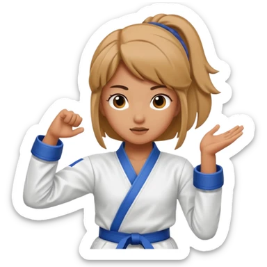 Taekwondo girl  sticker
