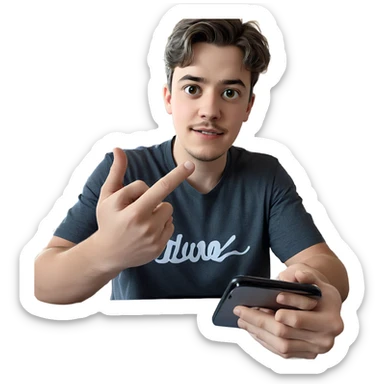 boys indoors with glasses sticker