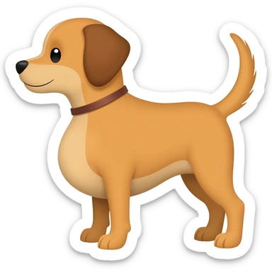 pregnant dog sticker