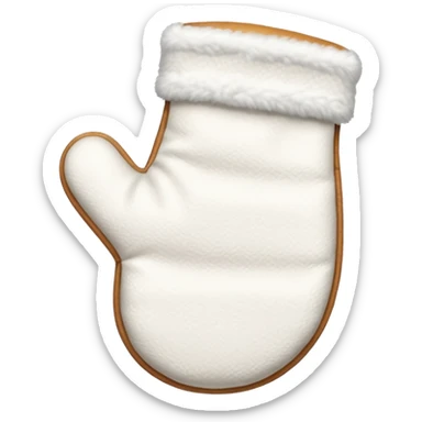 A white baking mitten sticker