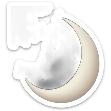 Crescent Moon sticker