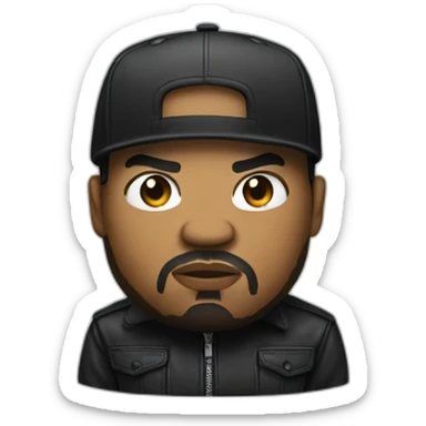 Ice cube, rapper sticker