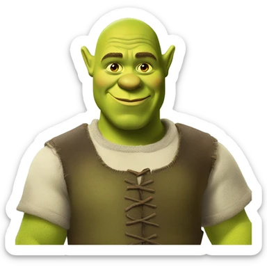 Shrek is a Ukrainian kozak sticker