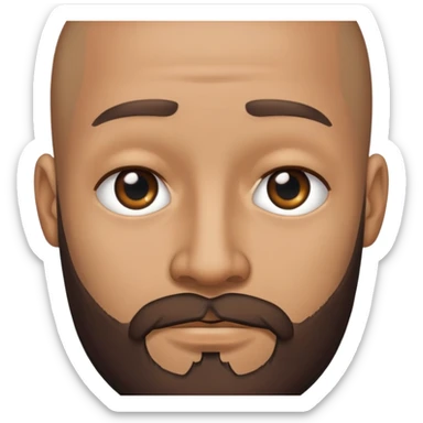 brown male with beard, black eye, no hair sticker