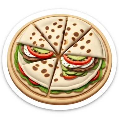 Greek gyro flatbread  sticker