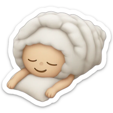 sleeping sticker