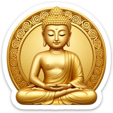 Golden Buddha sticker