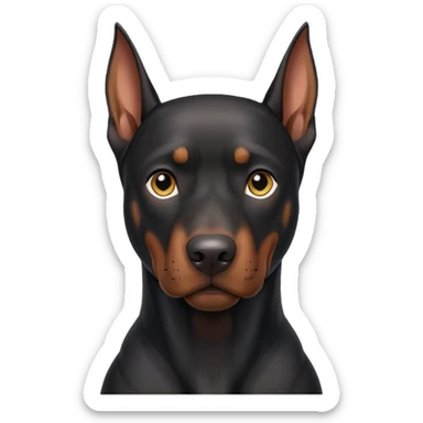 black doberman Y3 sticker