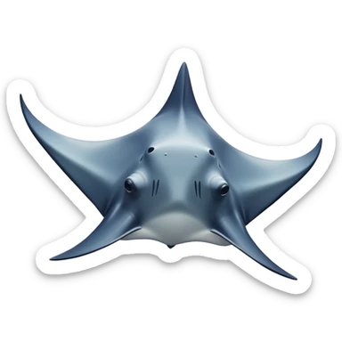 Manta ray  sticker