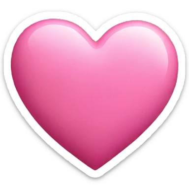 pink heart  sticker
