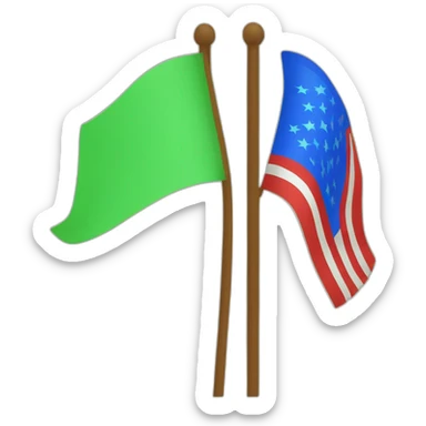 Linear-yellow-green-blue-flag-with-ⵣ-red sticker