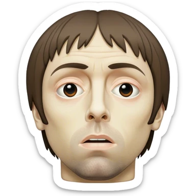 Liam Gallagher crucified sticker