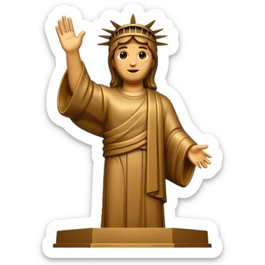 Cristo Redentor, Rio de Janeiro, emoji style sticker