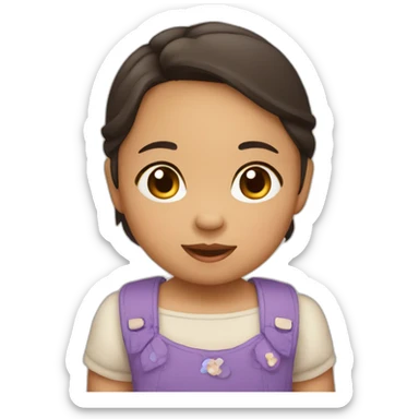 Cute Filipina Toddler sticker