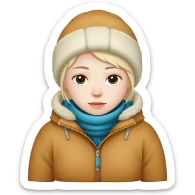 greenland citizen standing full scale sticker