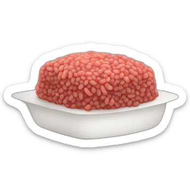 Flat Raw mince sticker