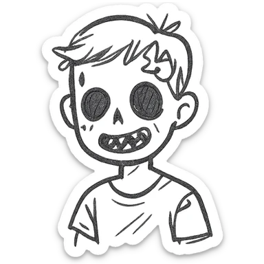zombie boy avatar sticker