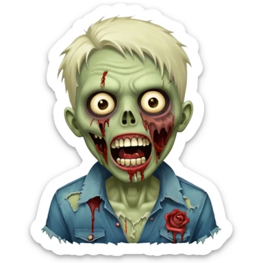 Zombie singer  sticker