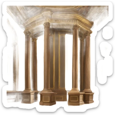 teatro farnese di parma interno sticker