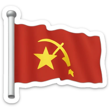 Communist flag   sticker