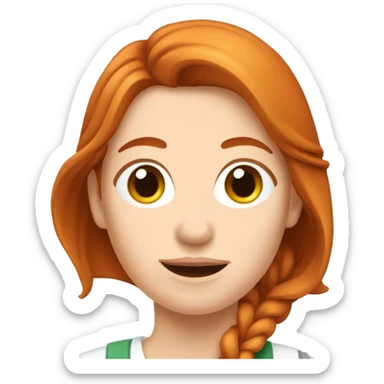 Femme rousse qui croise Les bras  sticker