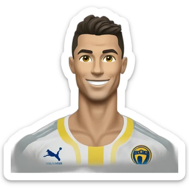 Cristiano Ronaldo in al nassr club sticker