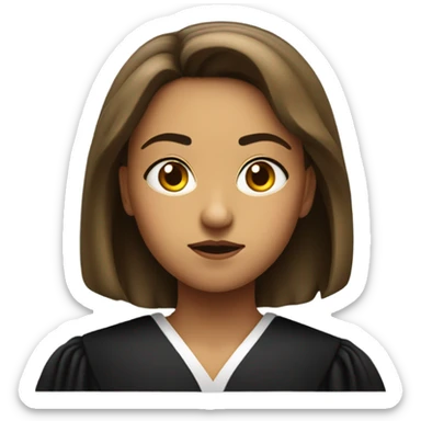 Girl judge side eyes sticker