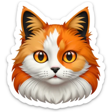 calico cat sticker