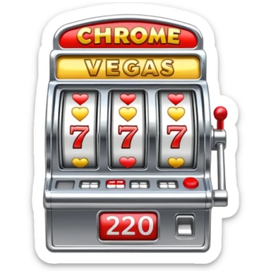 Slot machine, las vegas sticker