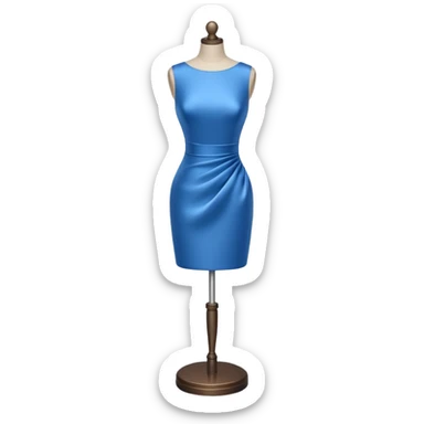dress mannequin with tinyblue dress sticker