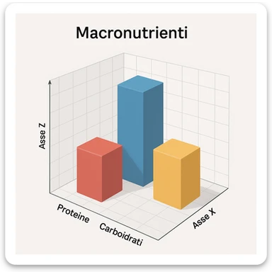 Piano A Macro nutrizionale GRAFICO in 3d in italiano sticker