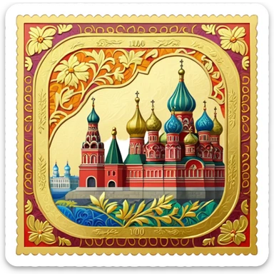 100 russian rubles sticker
