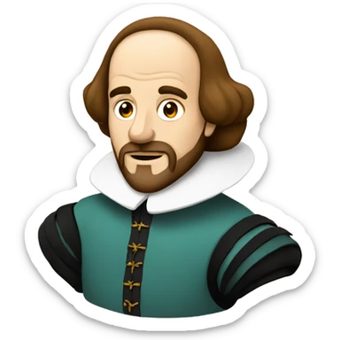 Shakespeare sticker
