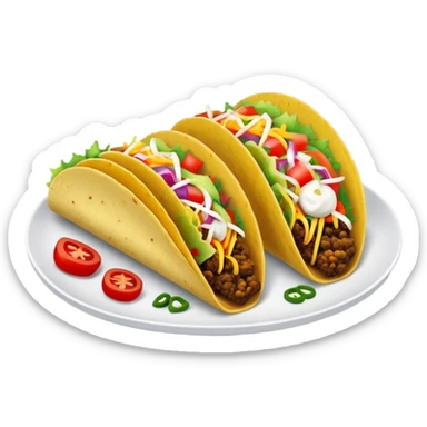 Tacos in bed sticker