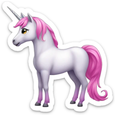 Unicornio rosa sticker
